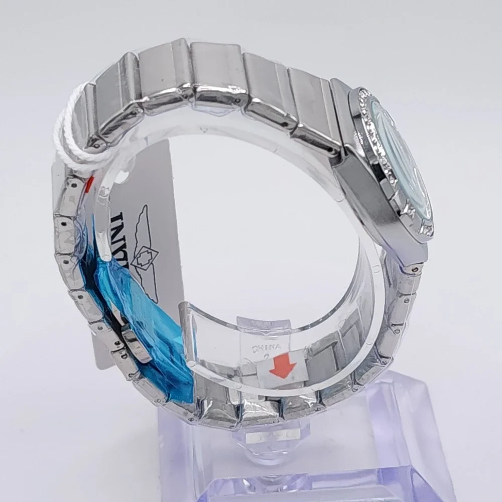 Invicta 70263 Women's Turquoise Dial Watch 27.8mm Silver Bracelet